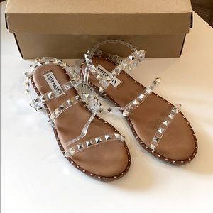 Steve Madden clear strap sandals